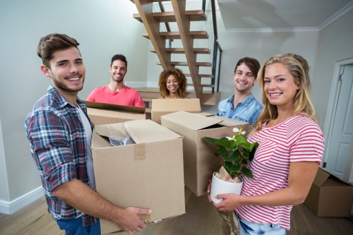 House removal team helping with a Coventgarden home move