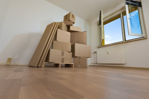 Furniture moving in a central London residential property near Covent Garden