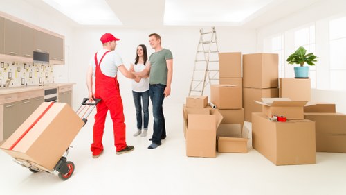 Careful loading for a Covent Garden flat move