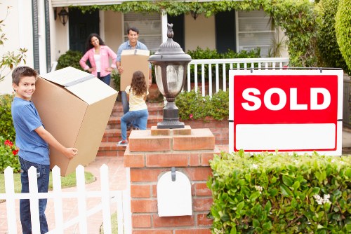 Professional van and helper handling a local move in central London